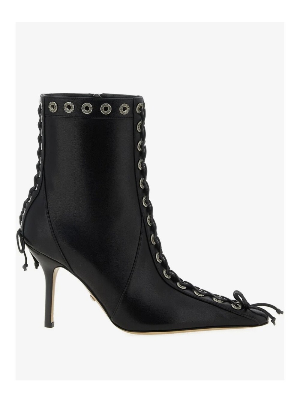$1,490 Mach & Mach 95mm corset lcrystal ankle leather boots EU 38.5 US 8.5 BNIB